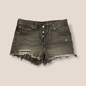 Levi’s 501 jeans shorts in black